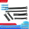Black Multi-Spec Non-Slip Magic Tape Cable Ties - Data Cable Organizer with Buckle