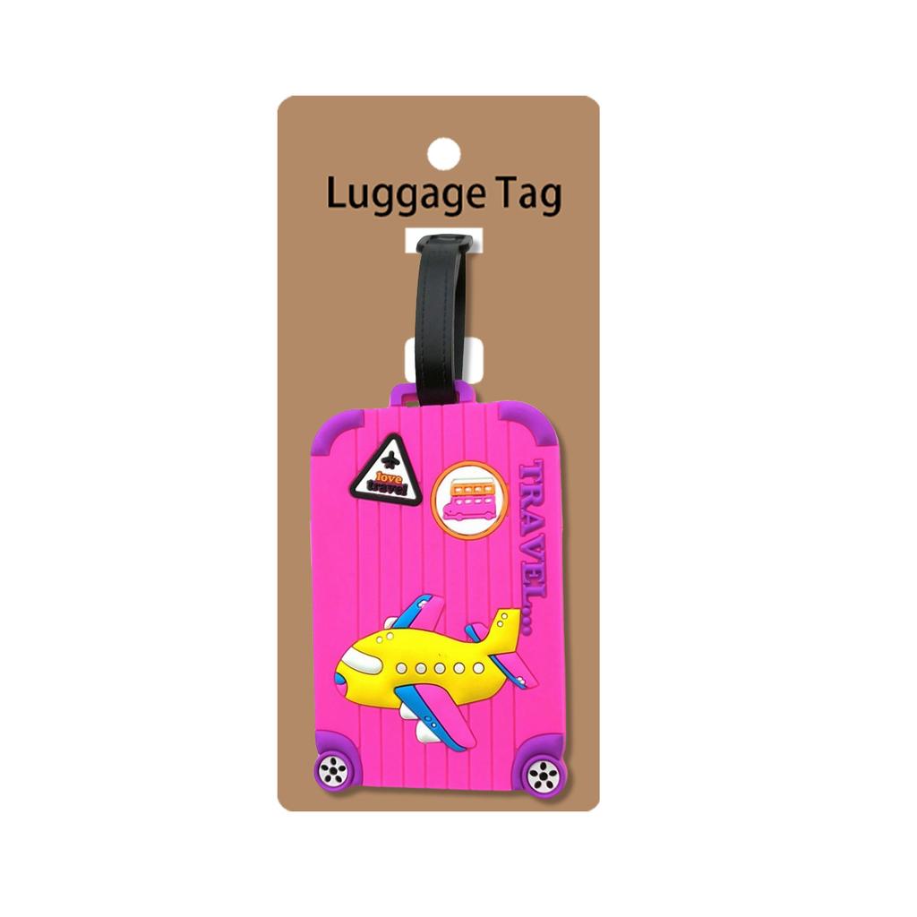 Luggage Tags, Boarding Passes, Creative Luggage Tags, PVC Soft Rubber Sign-in Tags, Anti-loss A-DH