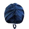 Silk Bonnet For Sleeping Women Satin Hair Bonnet Night Sleep Cap Scarf Wrap For Curly Hair With Tie Band Solid Silk Turban Hat