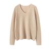Women's 100% Pure Cashmere V-Neck Sweater - Autumn/Winter Knitwear Pullover