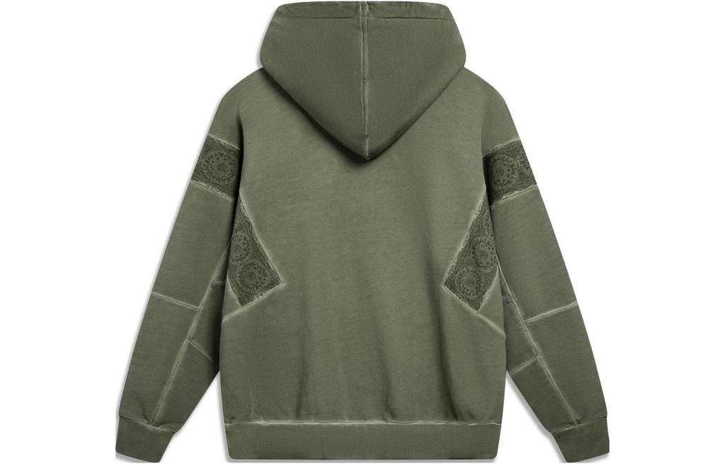 Li Ning Sweatshirt Unisex Army Canvas Green AWDT221-3
