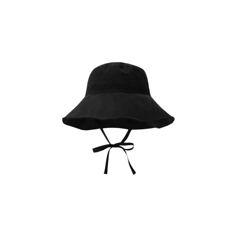 Breathable Fisherman Hat Solid Color Wide Brim Sun Hat Simple Sunscreen Bucket Hat  Beach
