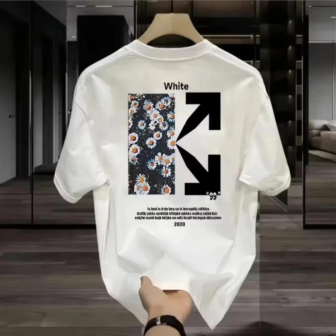 

2025 New American Heavy Cotton Short-sleeved T-shirt Ins Shirt Bigbang High-quality Luxury Brand Selling Popula Unisex 4XL