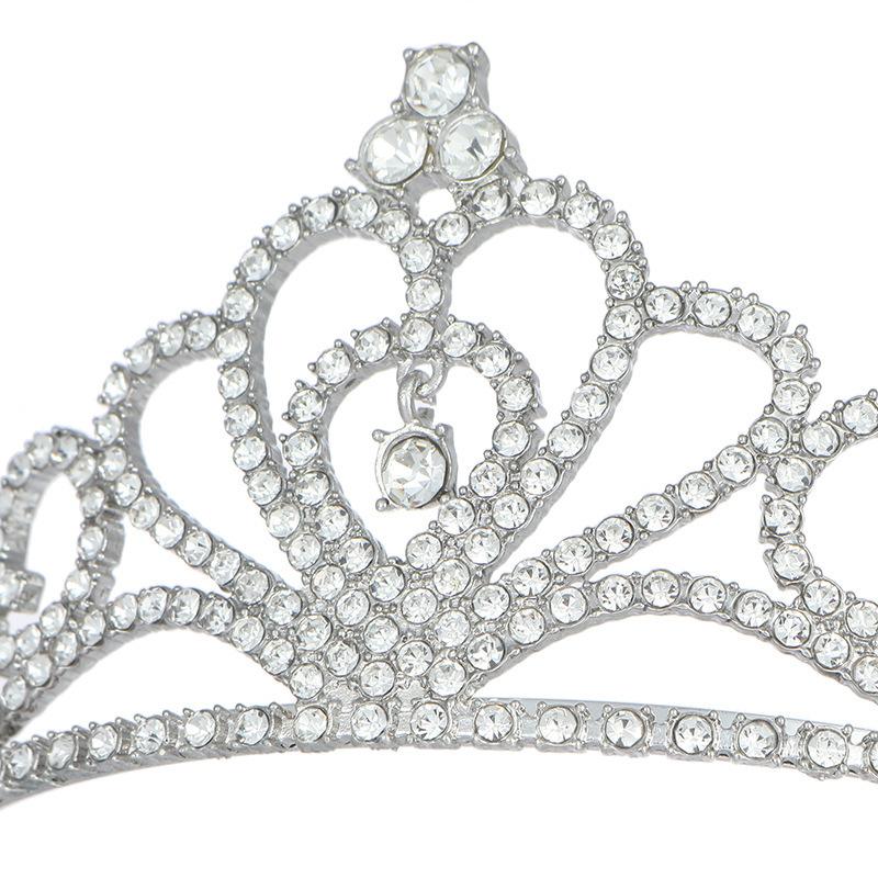 Bridal Crown Wedding Party Fashion Princess Comb Crown Headband Alloy Crystal Crown Tiara Party Accessories