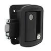RV Door Lock IP67 Waterproof High Strength Black Paddle Entry Door Latch for Trailer Camper