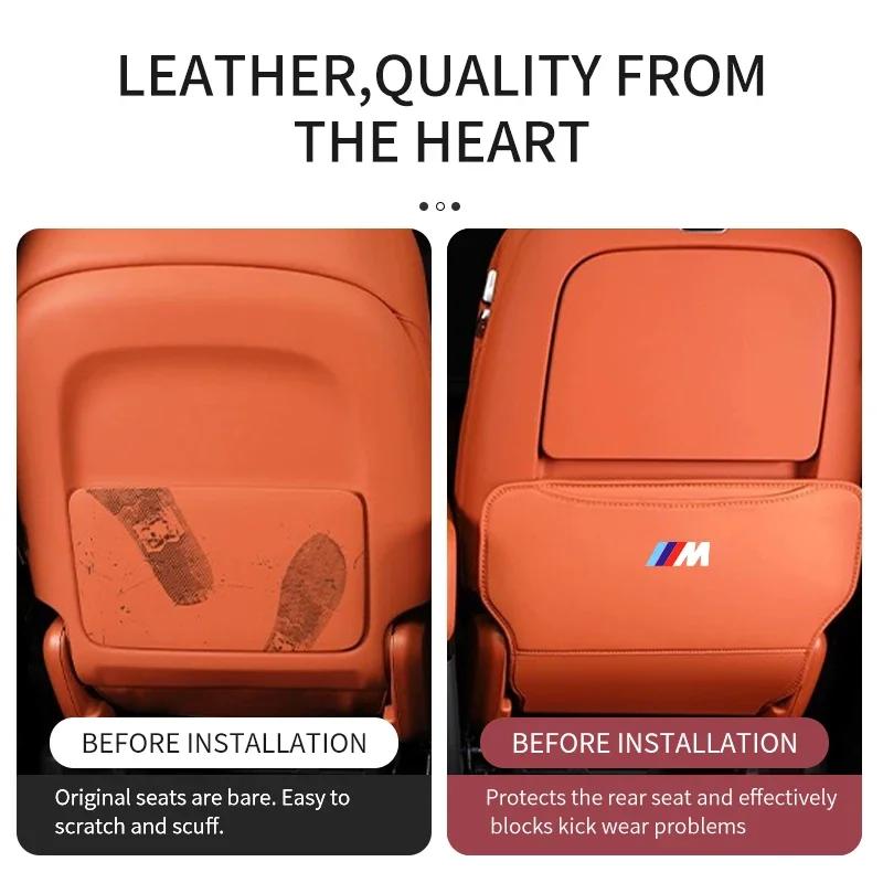 New Car Seat Anti Kick Mats Back Storage Kids Half Pack Anti Kick Mats For BMW X1 X2 X3 X4 X5 X6 X7 G20 G30 6GT E46 E90 E60