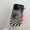dizziness Phone Case For iPhone 17,16,15,14,13,12,11 Plus,Pro Max,XS,Colored Silver Plated Inside Cover