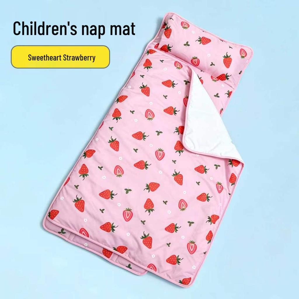 Portable Cartoon Baby Nap Mat & Blanket: Anti-Kicking Sleeping Bag for Kindergarten.