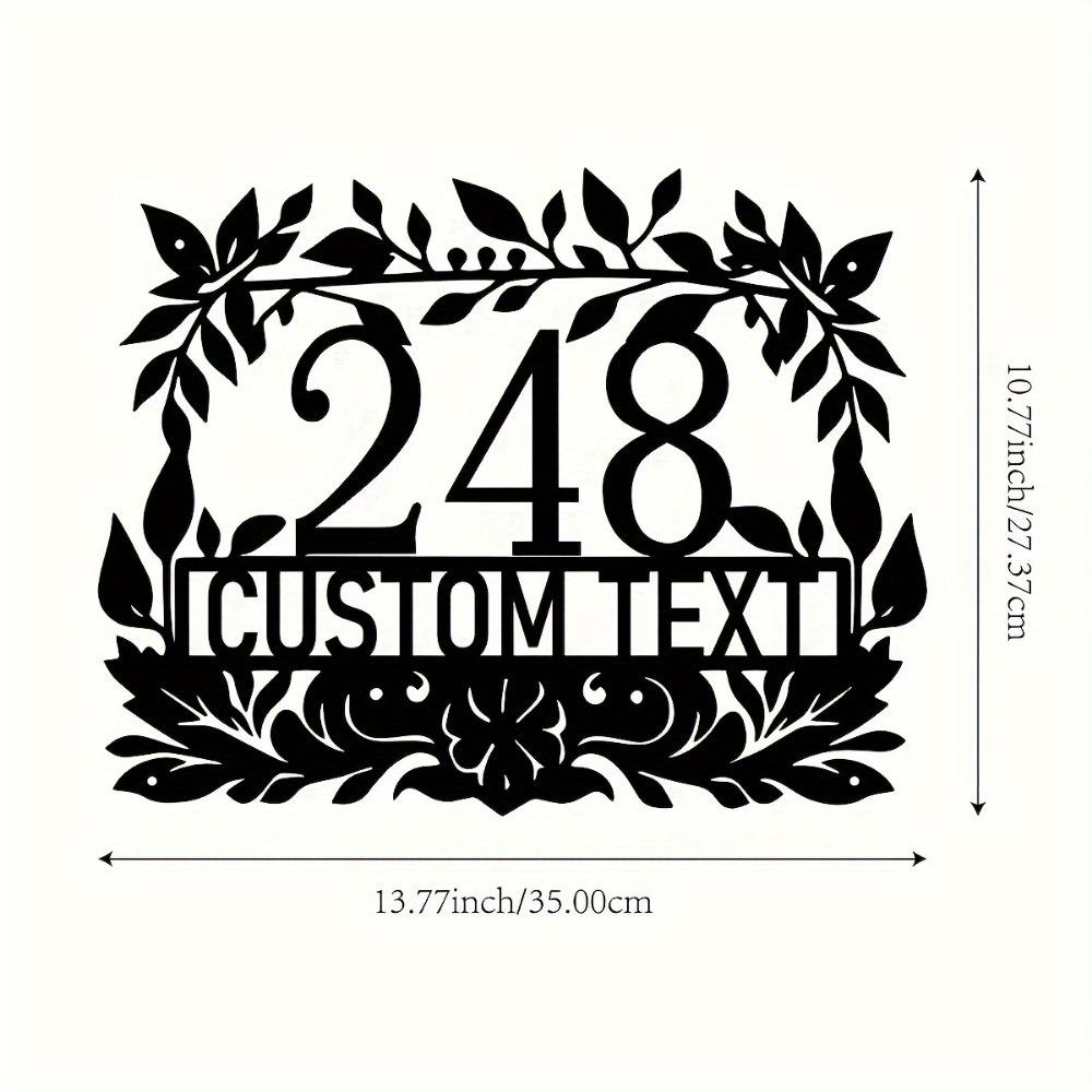 Metal Wall Art Sign Rustic Home Entrance Decor Door Sculpture New Home Gift