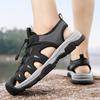 Summer Men Sandals Genuine Leather Mens Casual Shoes Outdoor Men Leather Sandals for Men Beach Shoes Roman mens Shoes