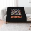 Broadway Musical Theatre Logos - Hand Drawn Throw Blanket Lightweight Warm Blanket for Travel Camping