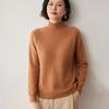 Women's Cashmere Raglan Sleeve Sweater: Half-High Neck, Double Ply, Thick & Warm Base Layer for Autumn/Winter.
