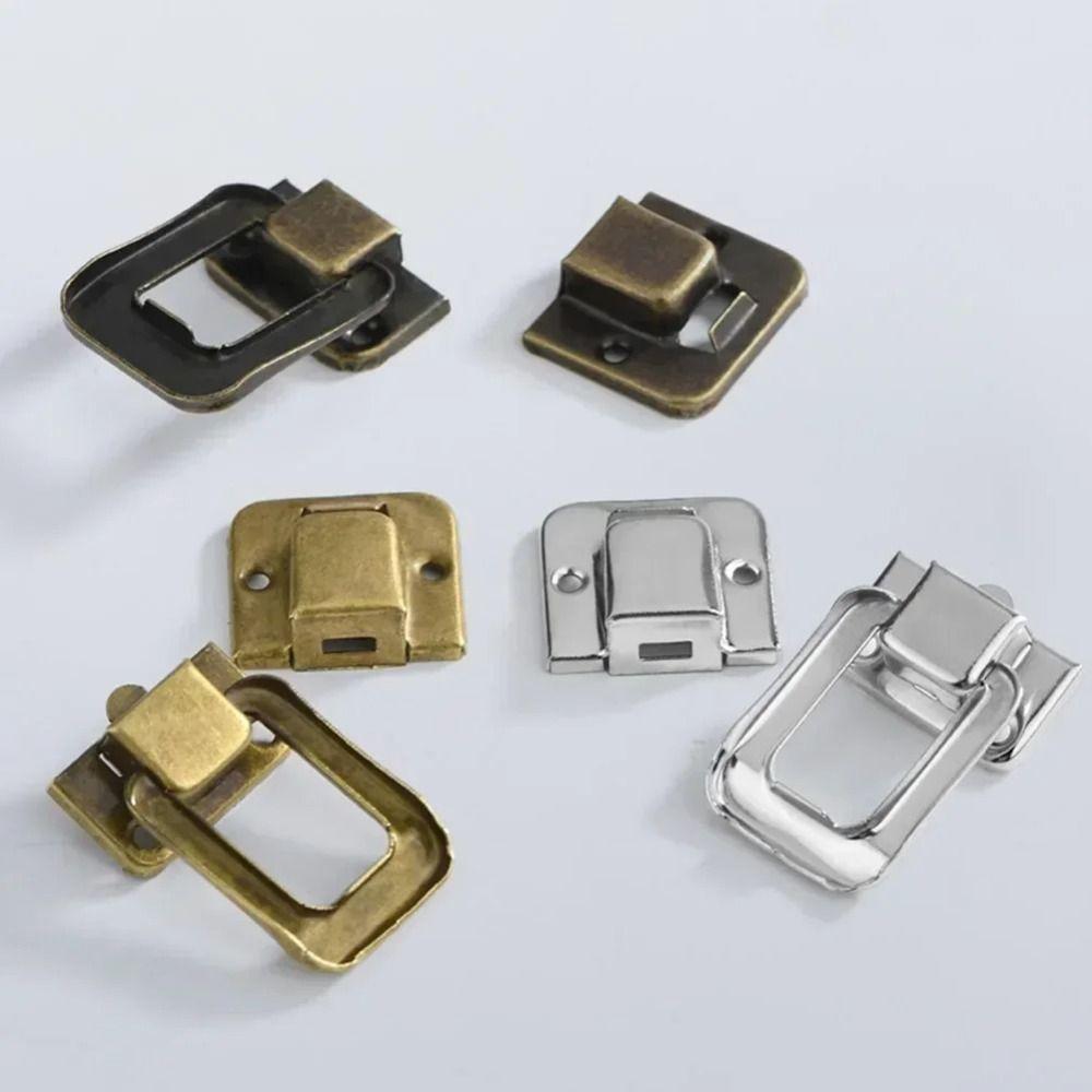 10 Stück Zinklegierung Antikschloss Vintage Riegel Dekorativer Toggle-Verschluss Hardware-Komponenten