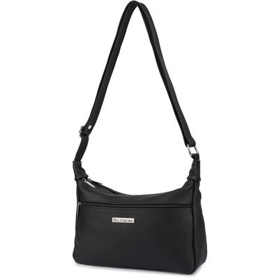 Skórzana Damska Torba Listonoszka Elegancka Czarna Beltimore L40