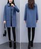 Women's Mid-Length Wool Coat - Korean Style, Loose Fit, Plus Size, Slimming, Age-Reducing, for 2025 Autumn/Winter