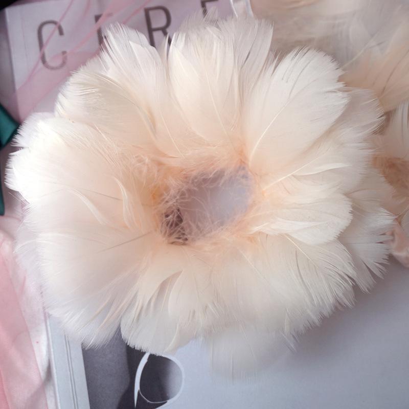 Color Medium Floating Feathers Cloth Edge Goose Feather Cloth Strip Diy Skirt Shawl Performance Clothes Wings Decoration Feather Lamp Material