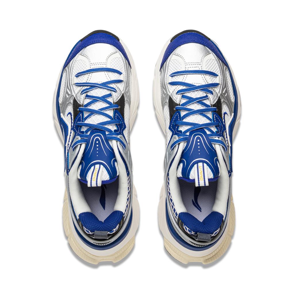 Li Ning Xingji Cushioning Slip Resistant Abrasion Resistant Breathable Height Increasing Low top Chunky Sneakers Men's AGCU339-3