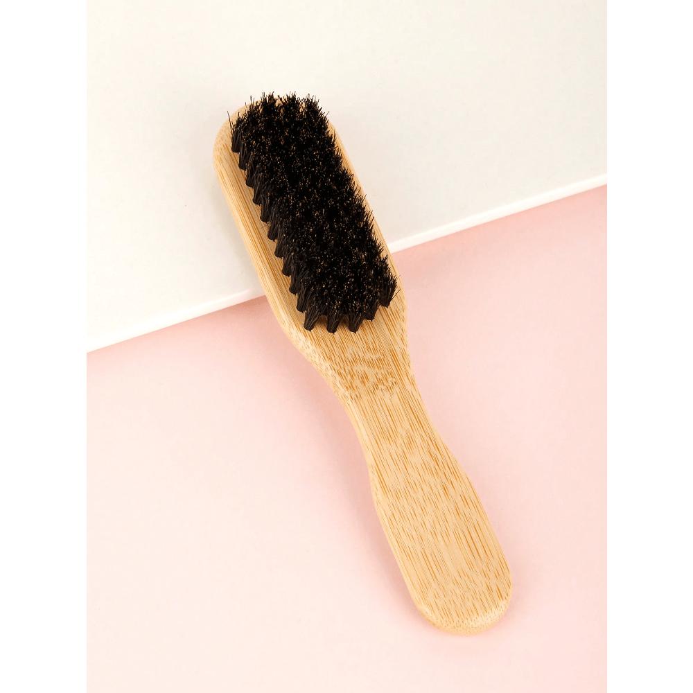 

1 шт., Мини-расческа для масла и щетка для волос, Мужская щетка для масла для волос и бороды, Деревянная щетка для бороды с длинной ручкой, Щетка для чистки щетины, Щетка для волос для парикмахерской 1pc