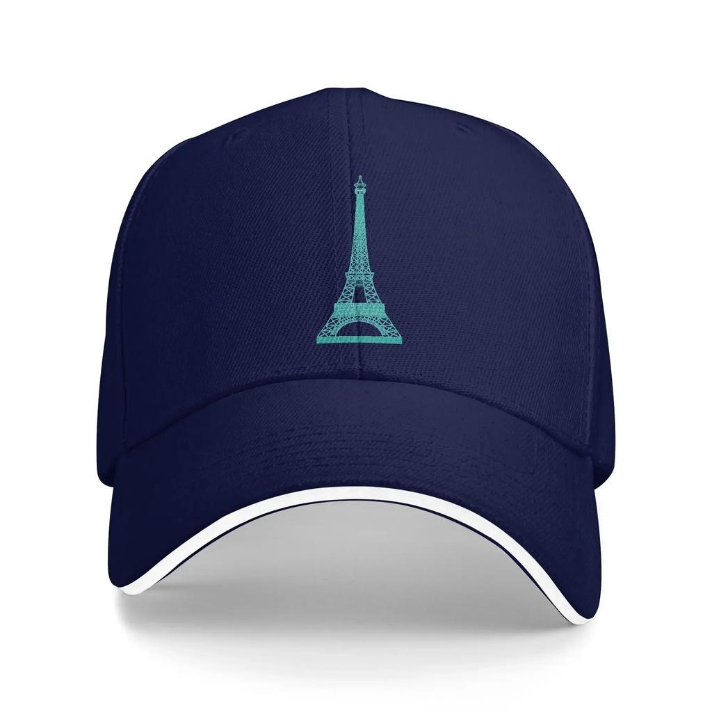 Sommer Paris Grün Eiffelturm Muster Baseballkappe Outdoor Sport Streetwear Druck Hip Hop Hüte Unisex Unisex Hochwertige Kappen