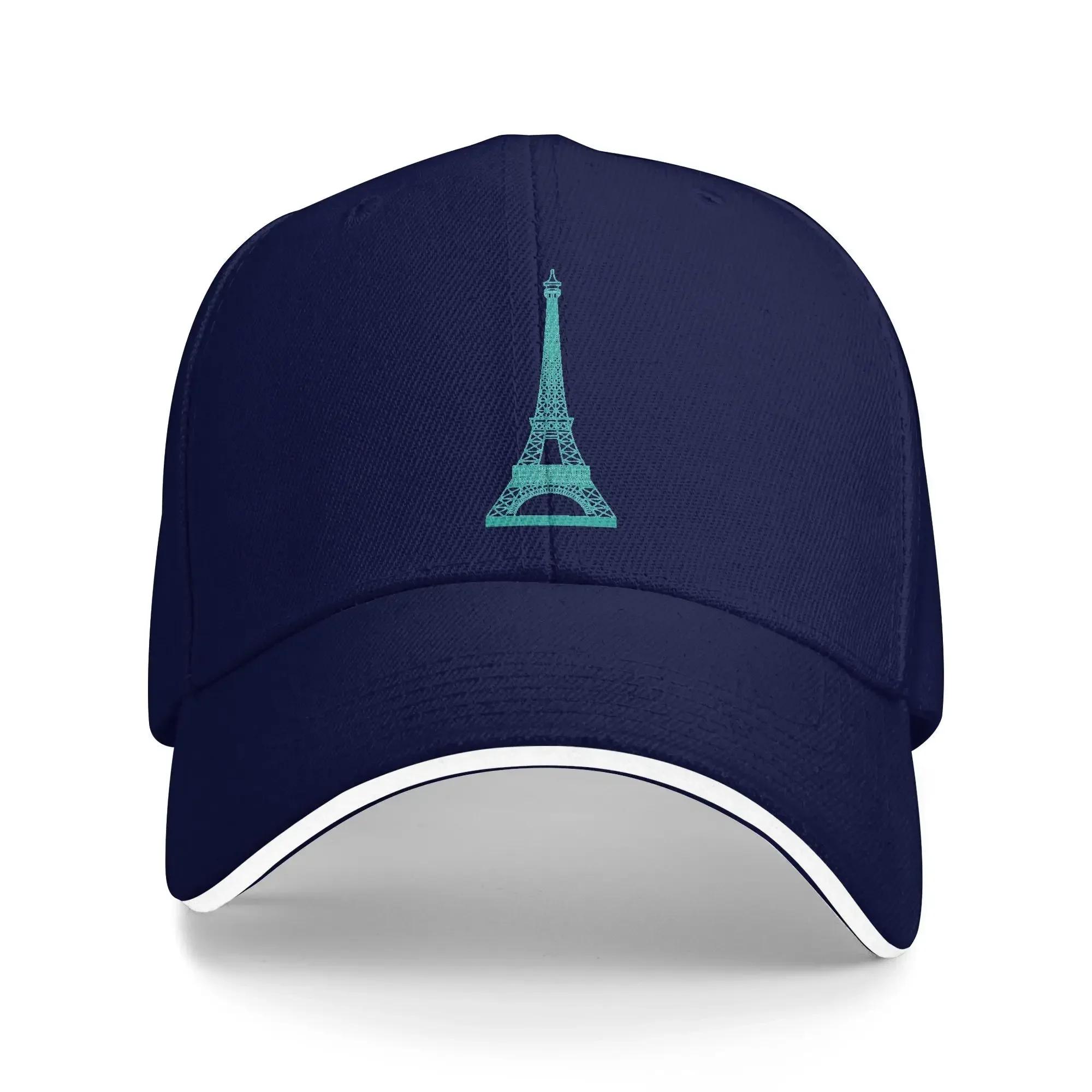 

Summer Paris Green Eiffel Tower Pattern Baseball Cap Outdoor Sport Streetwear Print Hip Hop Hats Unisex Unisex High Quality Caps One Size