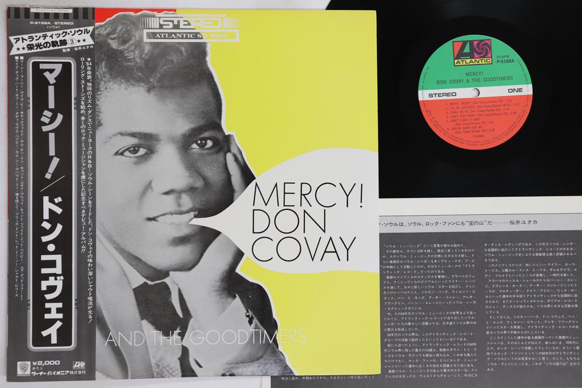 

LP Record DON COVAY, GOODTIMERS - Mercy P6168A ATLANTIC Japan Obi Soul/Funk Used