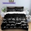 Ropa de cama con patrón de Rugby de los All Blacks Decoración del hogar Regalo de Cumpleaños (1 * funda nórdica + 2 * fundas de almohada, sin núcleo)