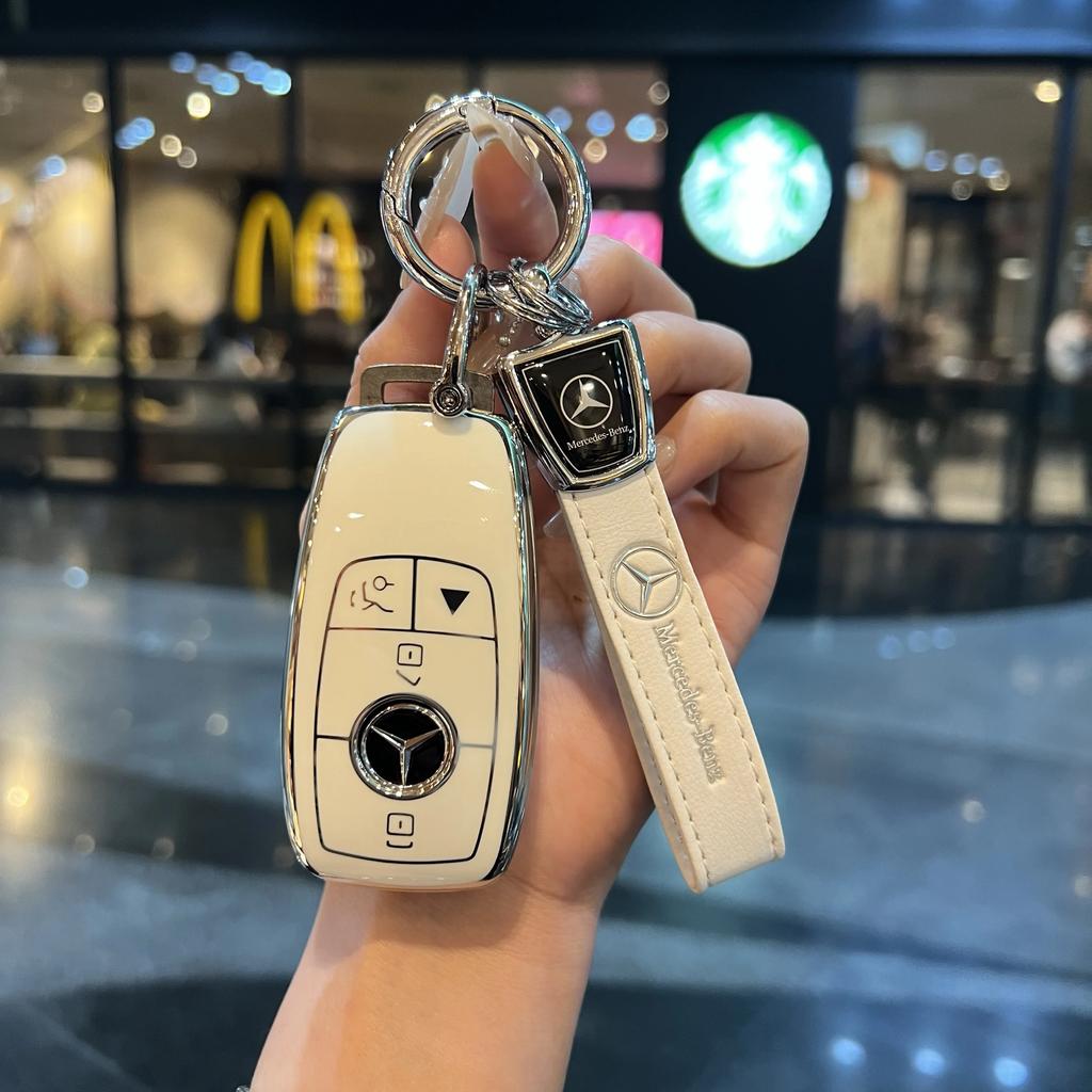 TPU Shell For Mercedes Benz A C E S G Class GLC CLE CLA GLB GLS W177 W205 W213 W222 X167 AMG Car Remote Key Case Cover PF1