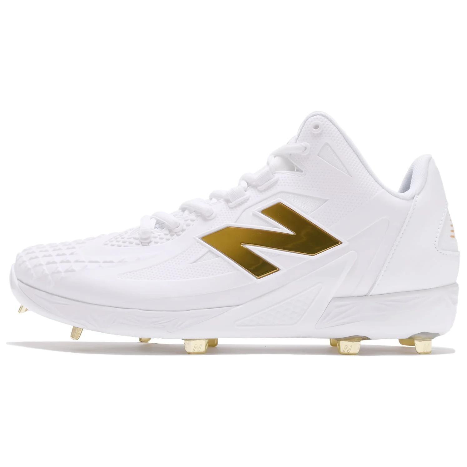 New Balance Ohtani 1 Cleats White Metallic Gold Men s MSHOWT1 EU 41.5