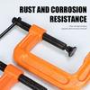 Hot Sale 1”2" 3" 4" 5"  Portable Mounting Heavy-Duty Thickened Adjustable Woodworking Cast Steel C Type G-shaped Clip Clamp