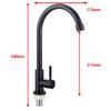 Head Cold Taps Single Cold Faucet 304 Stainless Steel Kitchen Faucet Water Purifier Single Lever Hole Tap Cold