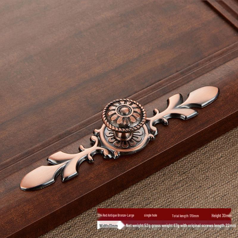 Antique Bronze European & American Zinc Alloy Cabinet Drawer Pull Handle