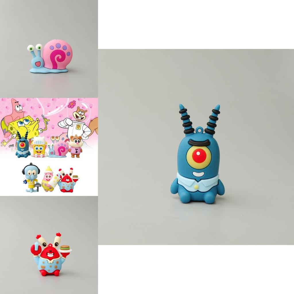 Spongebob Schwammkopf Patrick Star Figuren-Spielset Mit Schlüsselanhänger-Zubehör Für Sammler