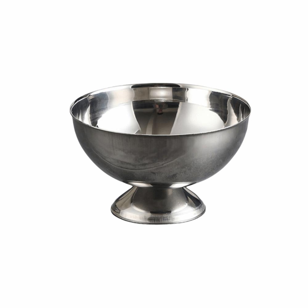 Food Grade Ice Cream Cup Stainless Steel Pudding Dessert Bowl Stemmed Fruit Plate Bar Tableware