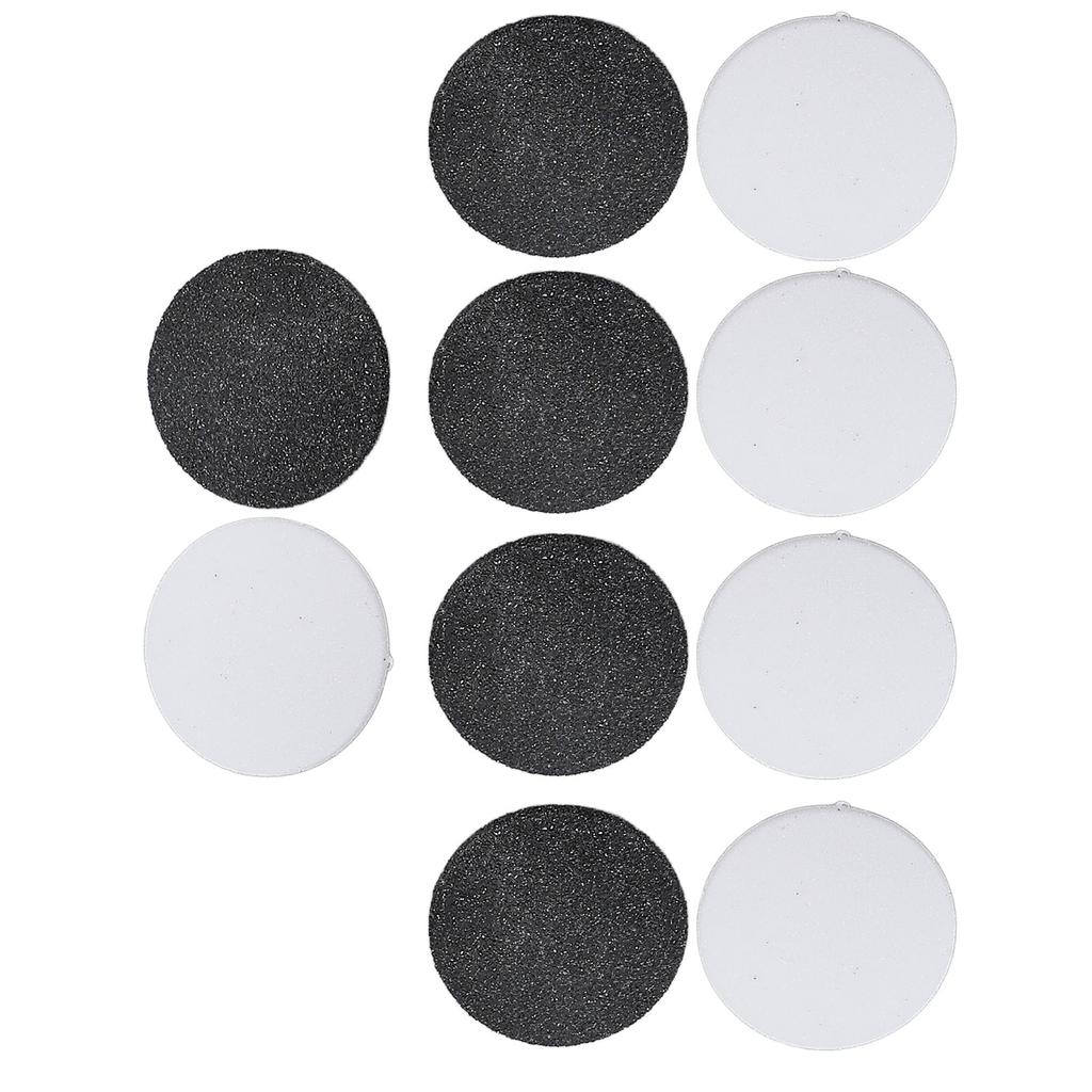 10PCS Electric Foot Grinder Heads Callus Remover Sanding Disc Exfoliating Sandpaper Disk Black Offwhite