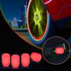 4-Pack Luminous Valve Cap Fluorescente Luminosa Boca Cap Decoração Alto Brilho Dividido