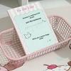 Panier de rangement de bureau en métal, organiseur pour articles divers, étui pour cartes photo, papeterie de bureau, fournitures pour la maison, support de tri de maquillage