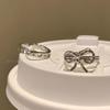 Irregular Bow Minimalist Women's Ring - Luxury Cold Style Open Design for Couples