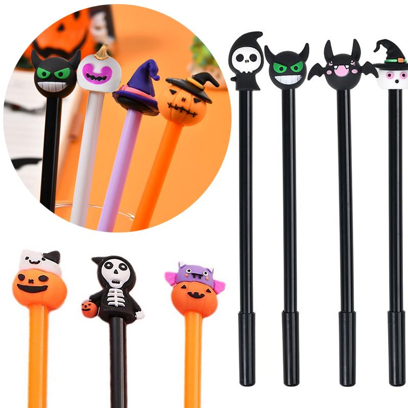 5PCS/Set Halloween Themed Gel Pens Mix Neutral Pens with Cute Fun Pumpkin Ghost Zombie Decoration Party Gift Boy Girl Favors ZYF