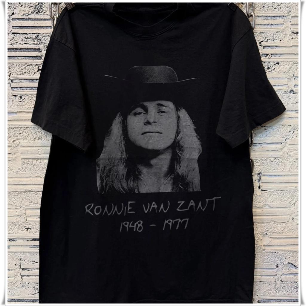 Ronnie Van Zant 1948-1977 Tribute Unisex Black T-Shirt, Size S-5XL