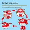 5-inch Transforming Jett, Dizzy and Donnie Airplane Robot Action Figures – Transformation Animation Kids' Toys
