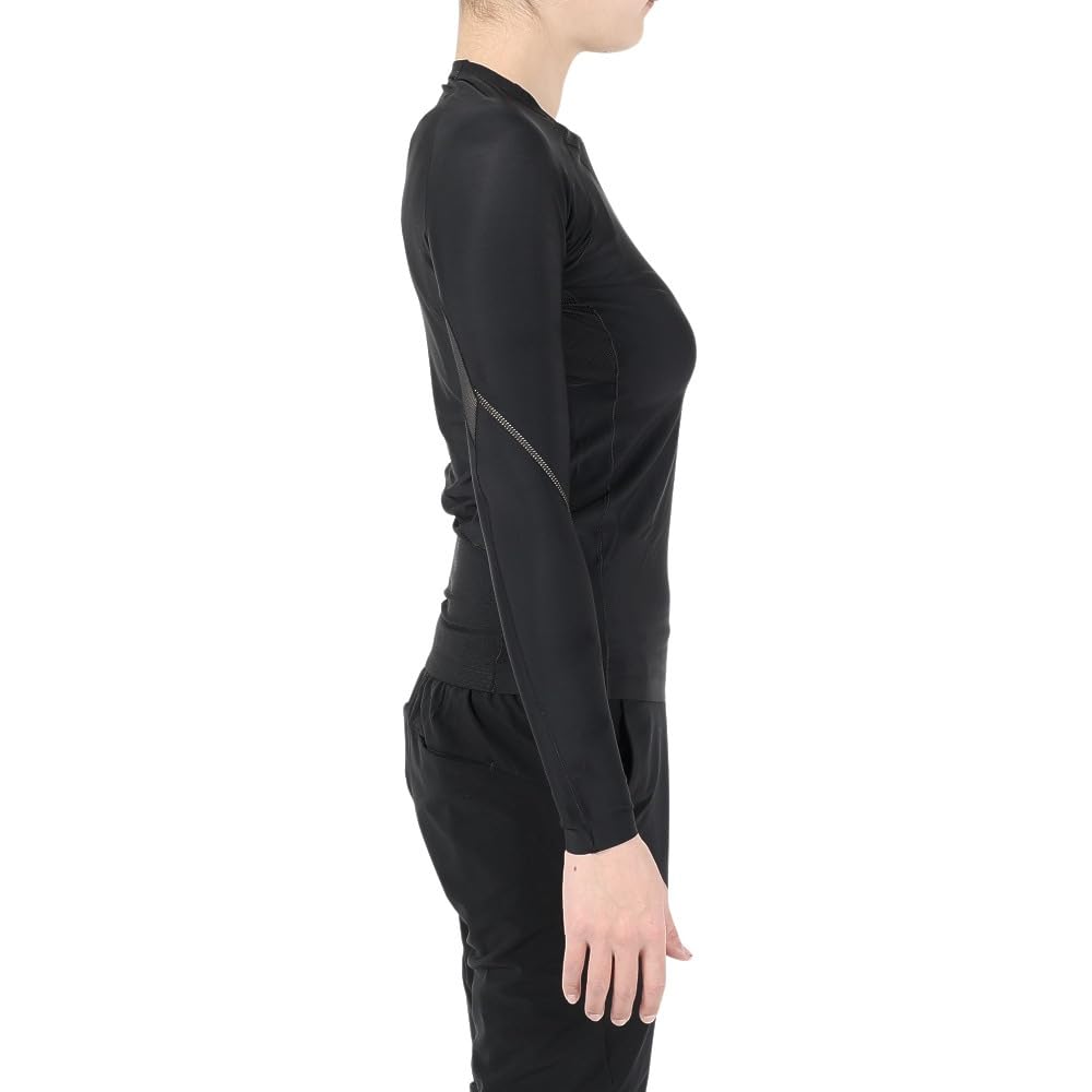 Skins Stretch Shirt Long Size 18221510 SERIES-5 Top, Sleeve, Women's, Black, L,