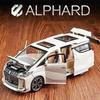 1:24 Alphard RAV4 Modello in Lega Giocattoli Auto Diecast 6 Portiere Aperte Suono Luci Pull Back Sterzo Ruota Anteriore Veicoli per Regali Adulti