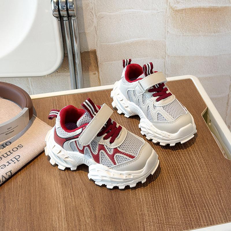 Kids' 2026 Spring Breathable Mesh Running Shoes - Trendy Sports Sneakers for Middle School Students