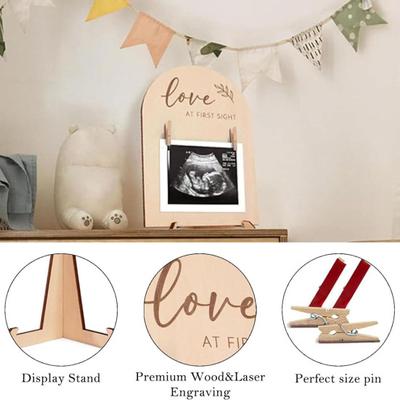 Foto Rahmen Desktop Dekoration Holz Baby Sonogram Bild Rahmen Ornament Schwangerschaft Ankündigung