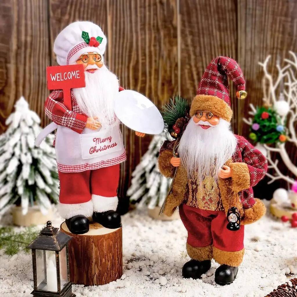 Santa Claus Doll Christmas Decoration for Home 30cm Santa Claus Doll Navidad Party Decor Xmas Ornaments New Year Gift