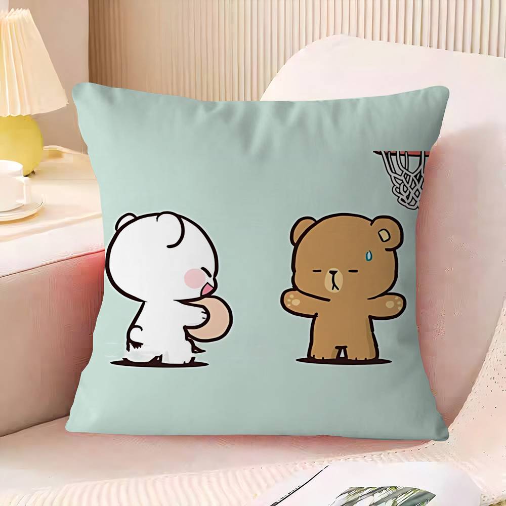 M-MilkS Cute M-Mocha Cushion Cover Pillowcase Upholstery Sofa Throw Pillow Home Decor Pillowcas
