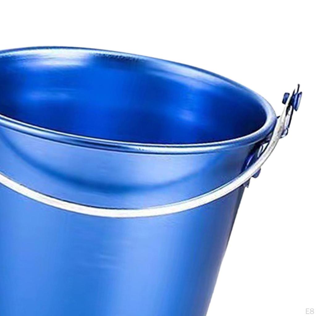 Alloy Ice Beverage Bucket, Drink Party Supplies Portable Tableware Sink Bucket for Home