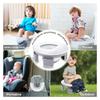 3 In 1 Travel Toilet Seat Foldable Silicone Baby Potty Training Seat Gray Blue Pink