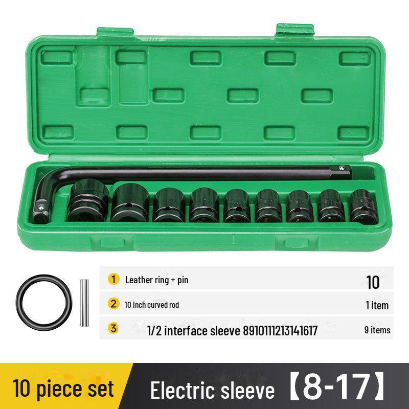 Jeu de clés à douille hexagonales électriques Fengwei grandes et allongées, 8-32 mm, 12 pièces