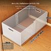 Adjustable Closet Organizer Drawer Basket, Metal Mesh, 3 Sizes